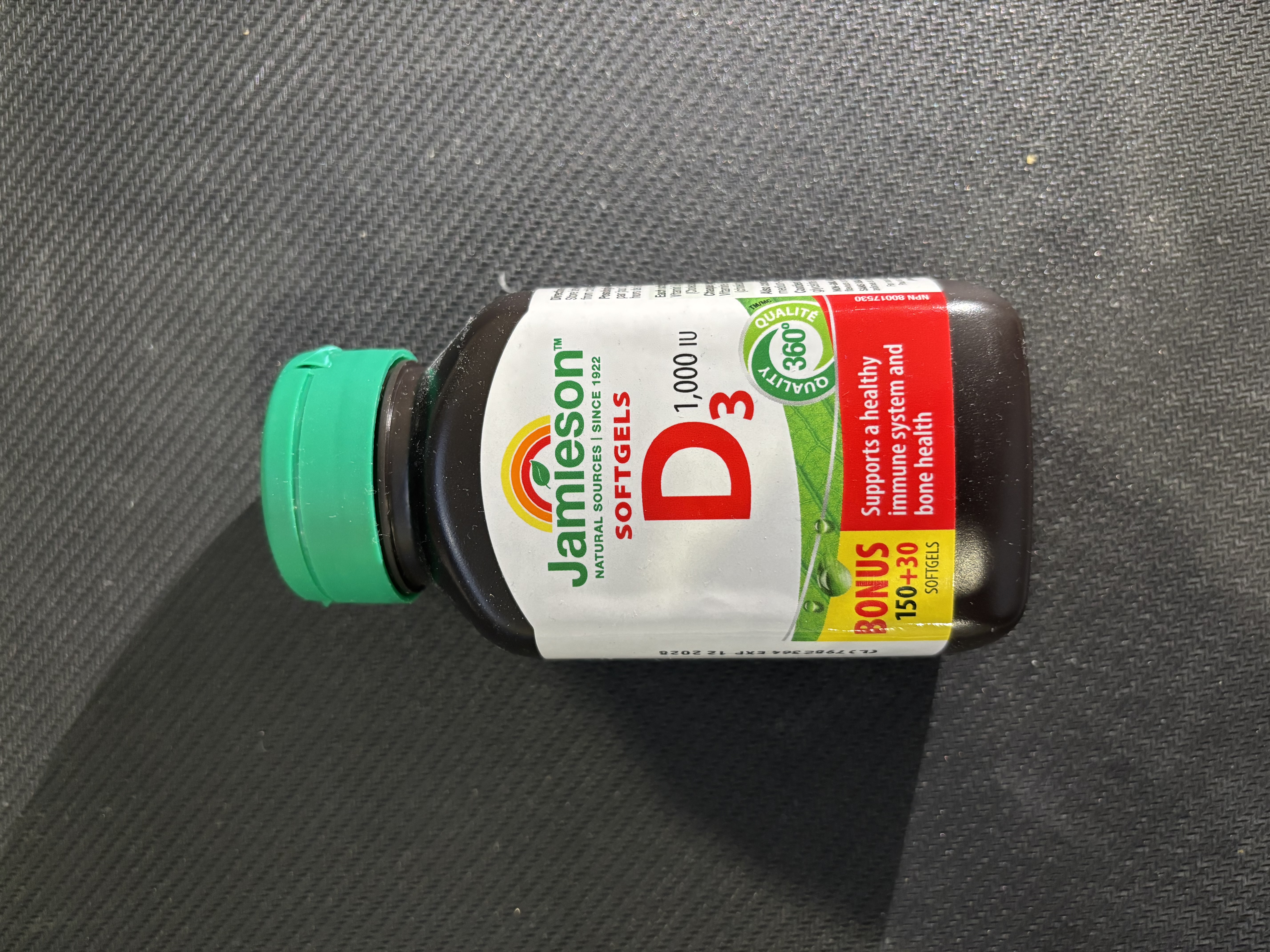 Image of medicine bottle, front view